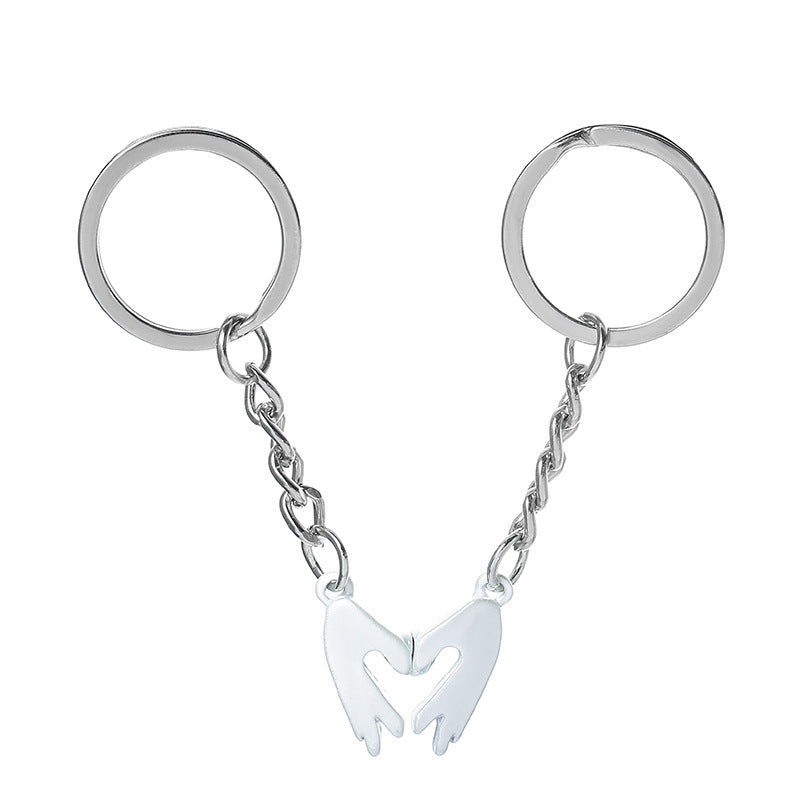 Wholesale Magnet Attraction Love Gesture Zinc Alloy Keychain